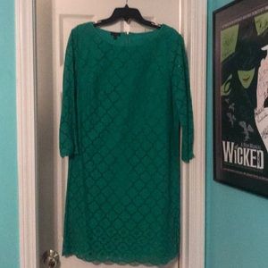 NWT Lace Kelley Green Talbots Shift Dress